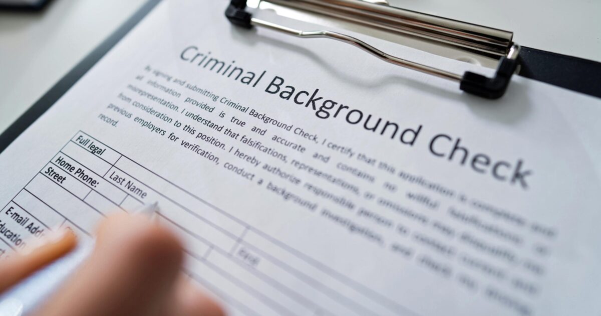 Background checks require fingerprinting