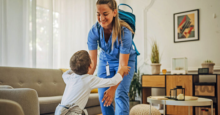 Travel nurse with family